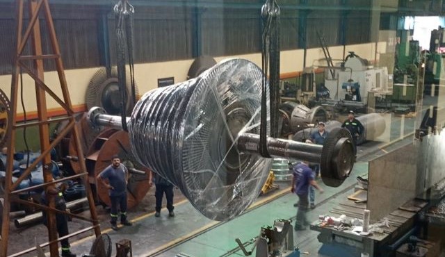 Desmontaje, fabricación y montaje de álabes rotóricos
