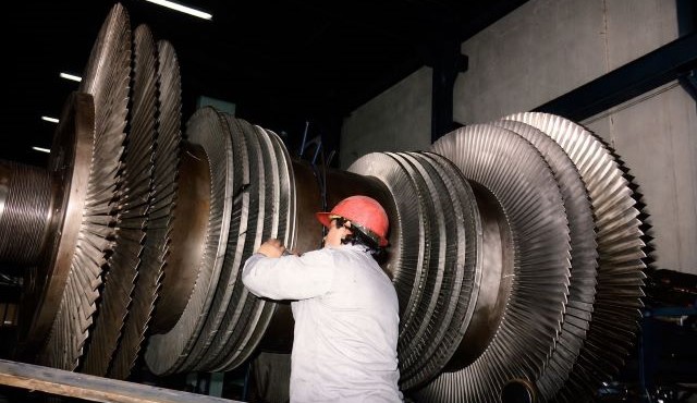 Reparación de turbina
